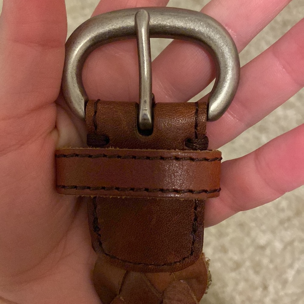 AEO XS/S Woven Leather Belt - Picture 3 of 3